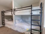 Custom-built bunk beds for all family and friends.